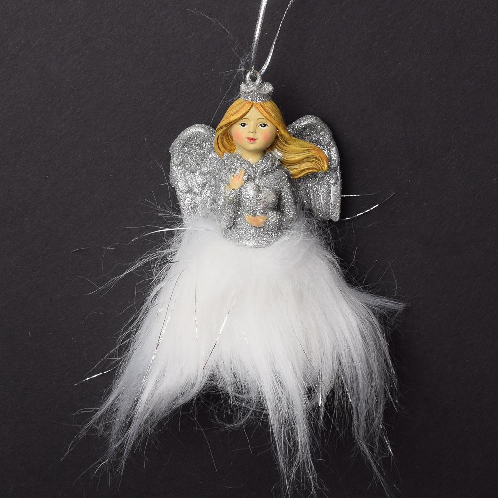 Donáška kvetov - LED Anjel strieborný - slovenske-kvety.sk