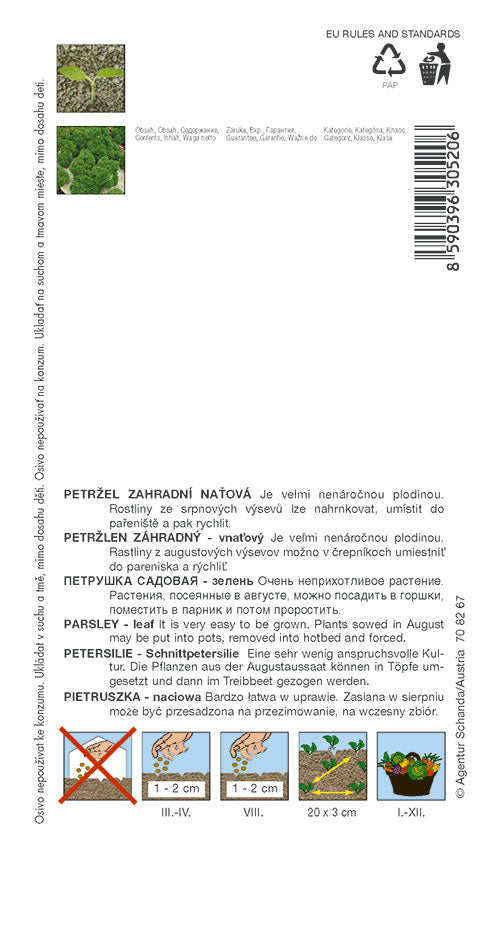 Donáška kvetov - SEMO - Petržlen vňaťový - Kučeravý - slovenske-kvety.sk