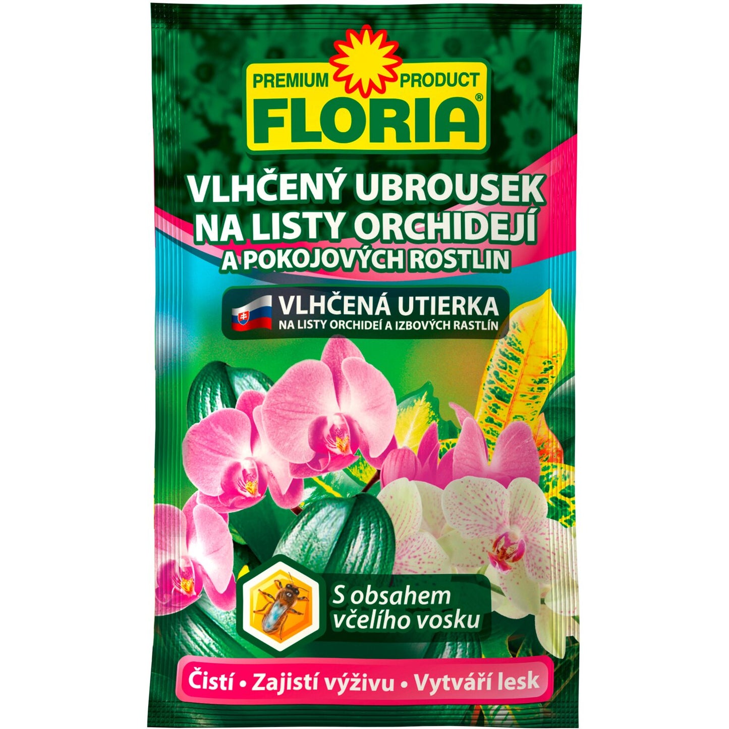 Vlhčené obrúsky na orchidey