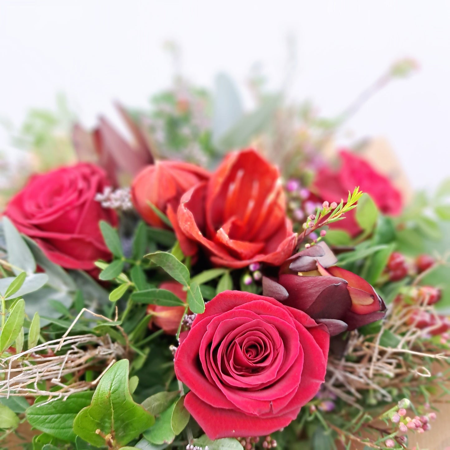 Kytica ruží s amarylisom