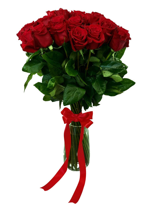 Donáška kvetov - Akcia 25 červených ruží - slovenske-kvety.sk