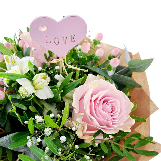 Kytica z lásky - Ružové ruže