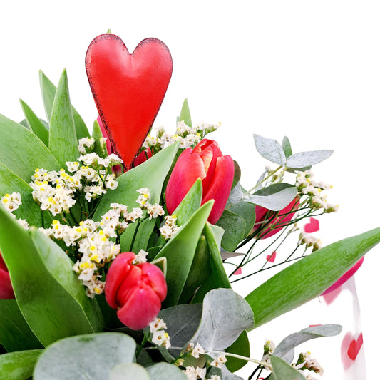 Donáška kvetov - NOVINKA Kytica tulipánov Carmen - slovenske-kvety.sk