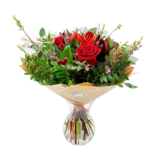 Kytica ruží s amarylisom