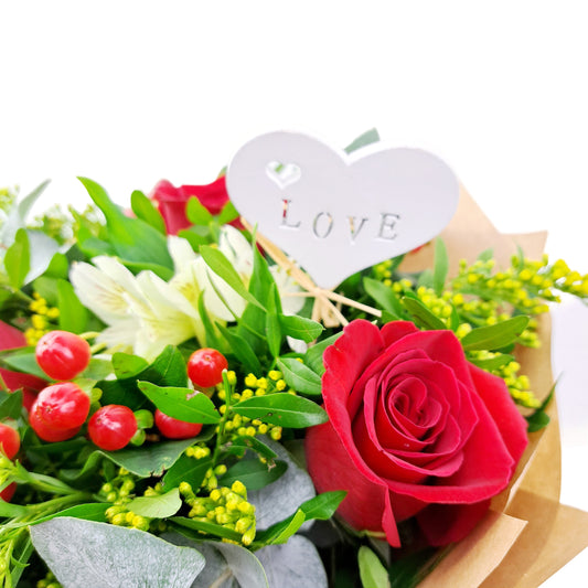 Kytica z lásky - Červené ruže