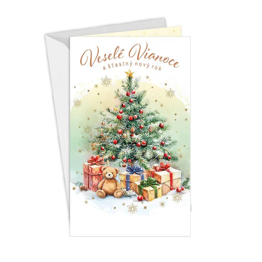 Veselé Vianoce a šťastný nový rok - s medvedíkom
