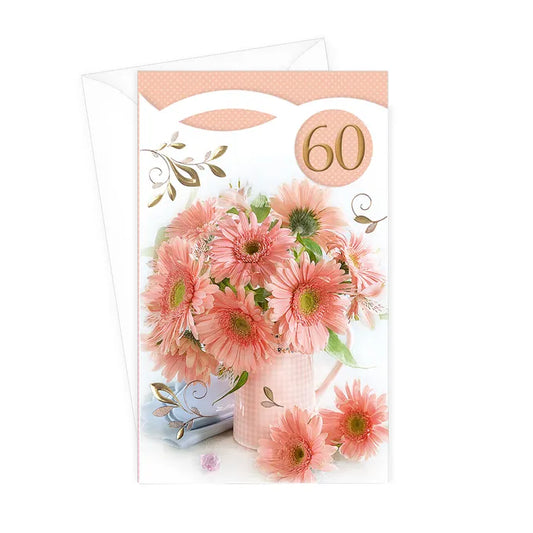 Blahoželanie k 60. jubileu - Gerbery