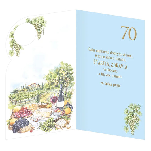 Blahoželanie k 70. jubileu - Víno
