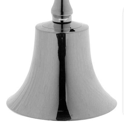 Vianočný zvonček strieborný 11cm