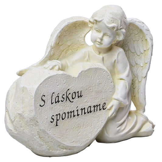 Anjel pri srdci - S láskou spomíname 15cm