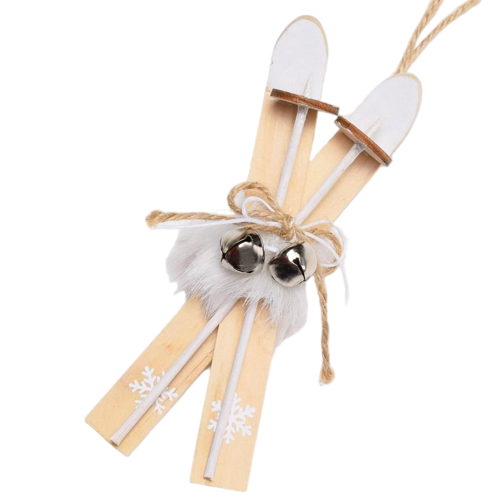 Lyže biele s rolničkami 15cm