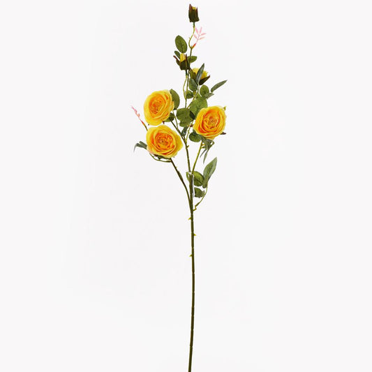 Trsová ruža umelá žltá 95cm