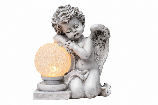 LED Anjel 15cm - So svietiacou guľou