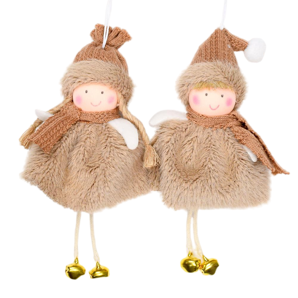 Bábika záves 17cm hnedá mix