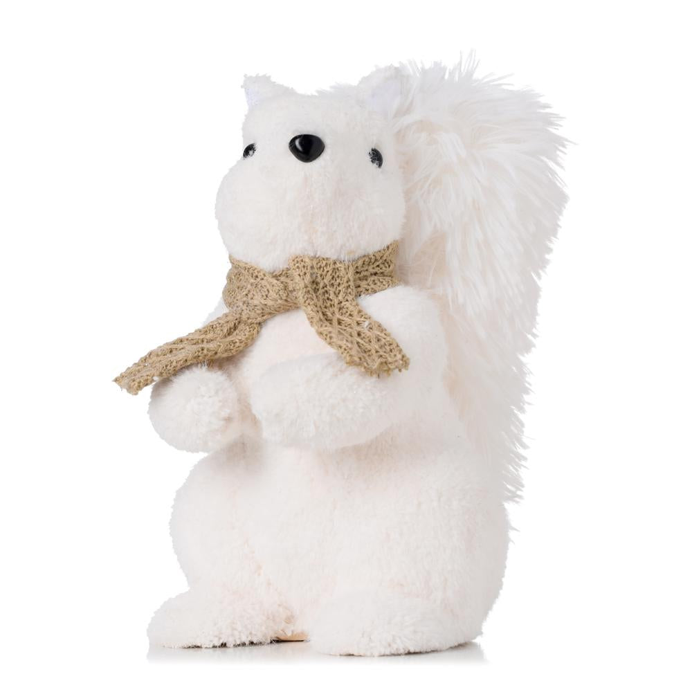 Veverička so šálom sediacia 24cm