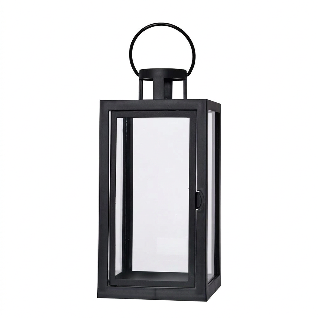 LED Lampáš čierny čistý 22cm