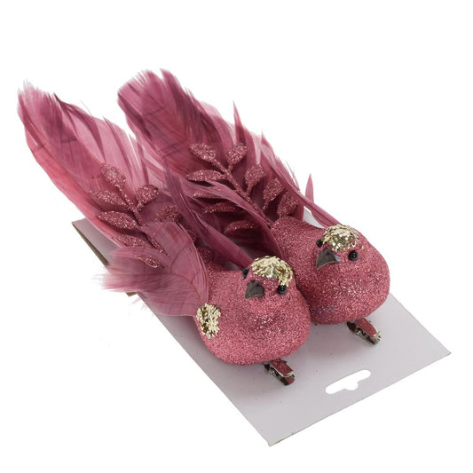 Vtáčik so zlatou hlavičkou 1ks ružový