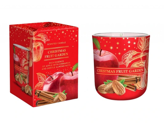 Vianočná vonná sviečka - Christmas Fruit Garden - Jablká s vianočným korením