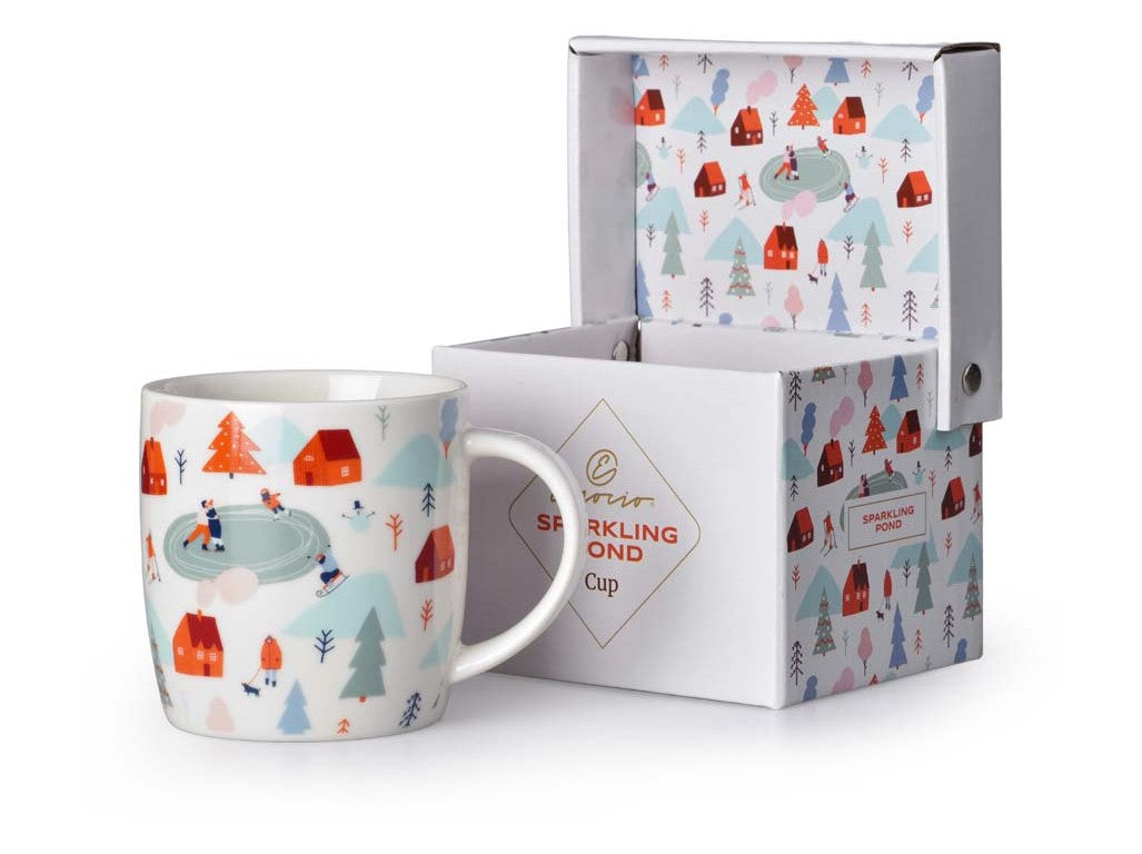 Vianočný hrnček v darčekovej krabičke - SPARKLING POND