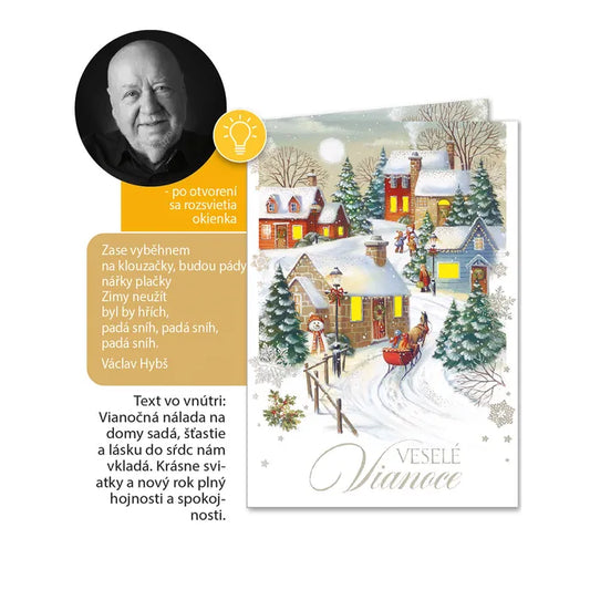 Hudobný pozdrav s melódiou - Veselé Vianoce - Václav Hybš