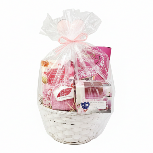 Donáška kvetov - Darčekový kôš – Floral Moments - slovenske-kvety.sk