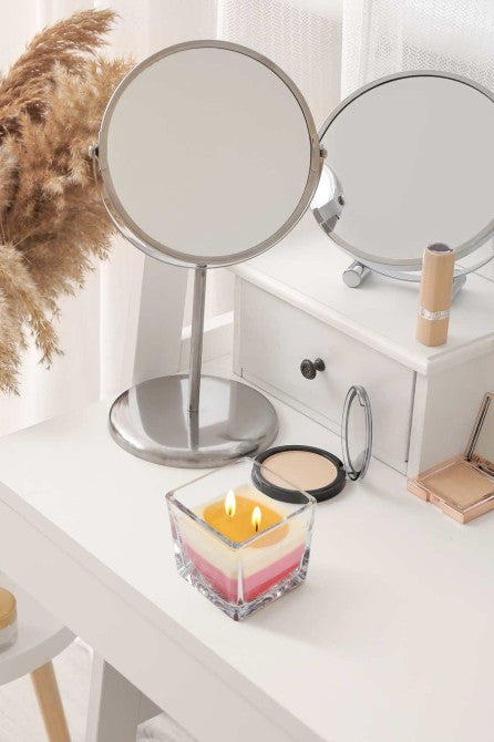 Dvojknôtová vonná sviečka v skle trikolóra - Passion