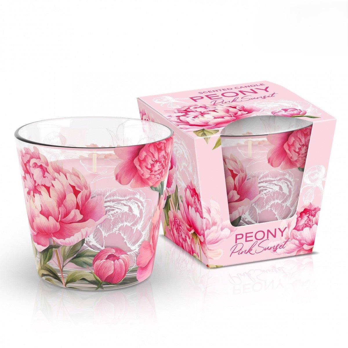 Vonná sviečka -  Pink Sunset - PEONY