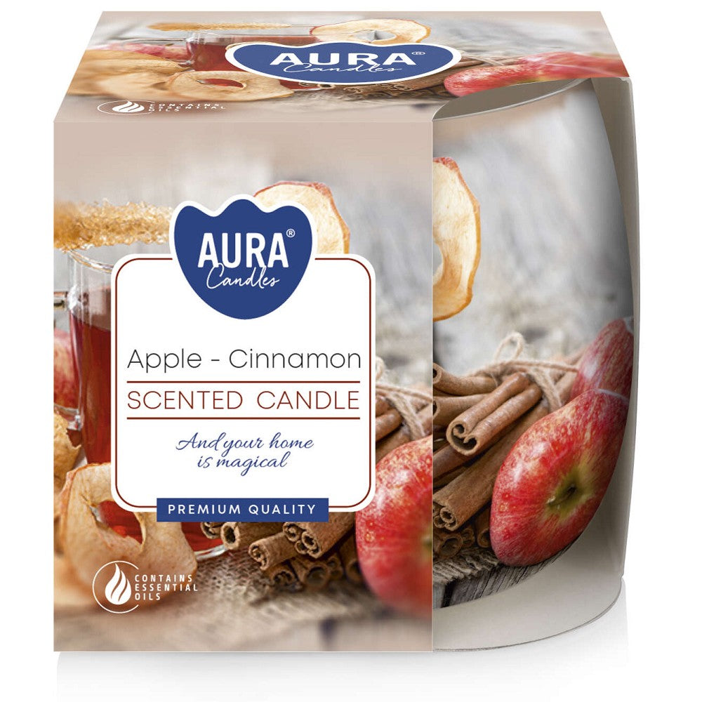 Vonná sviečka v skle - Apple-Cinnamon