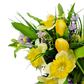 Jarný aranžmán - Tulipány a narcisy 70cm
