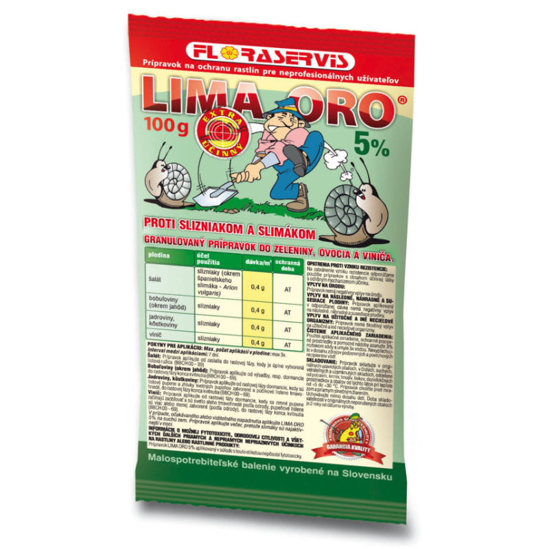 Donáška kvetov - LIMA ORO 100g  – Granulovaná návnada proti slimákom - slovenske-kvety.sk
