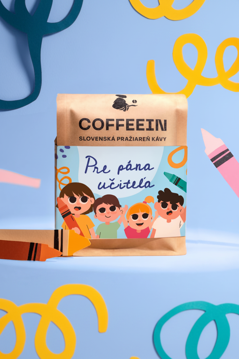 Zrnková káva 200g - pre pána učiteľa