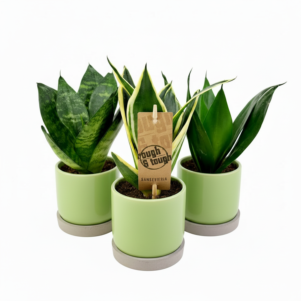 Mini Sansevieria bez keramického kvetináča (Svokrin jazyk)