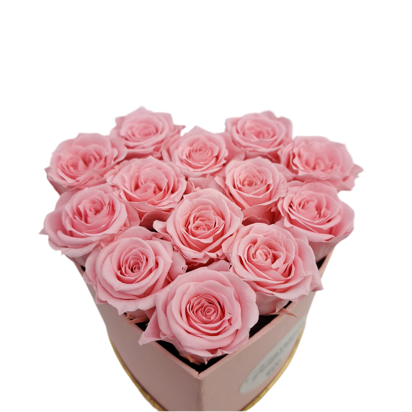 Donáška kvetov - Mini Flowerbox 13 v tvare srdca, ružový „Love Heart“ - slovenske-kvety.sk