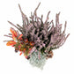 Jesenný aranžmán v betónovom kvetináči