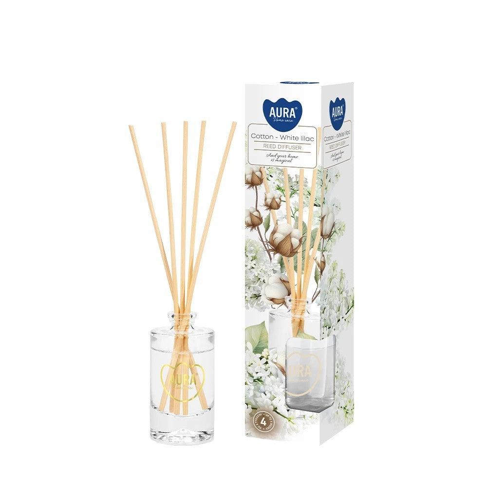 Donáška kvetov - Vonný difuzor Cotton – White Lilac (bavlna a biely orgován) - slovenske-kvety.sk
