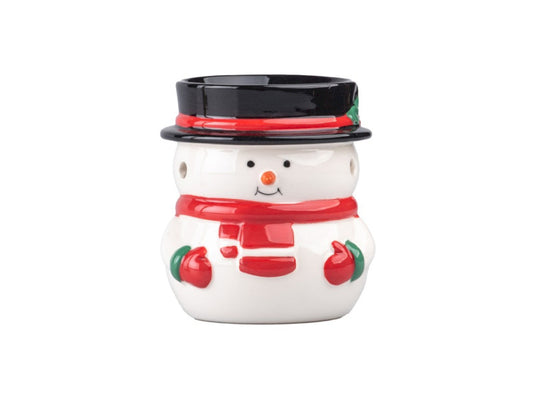 Arómalampa keramická - snehuliak