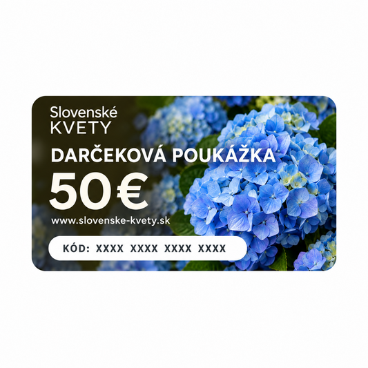 Darčeková poukážka 50€
