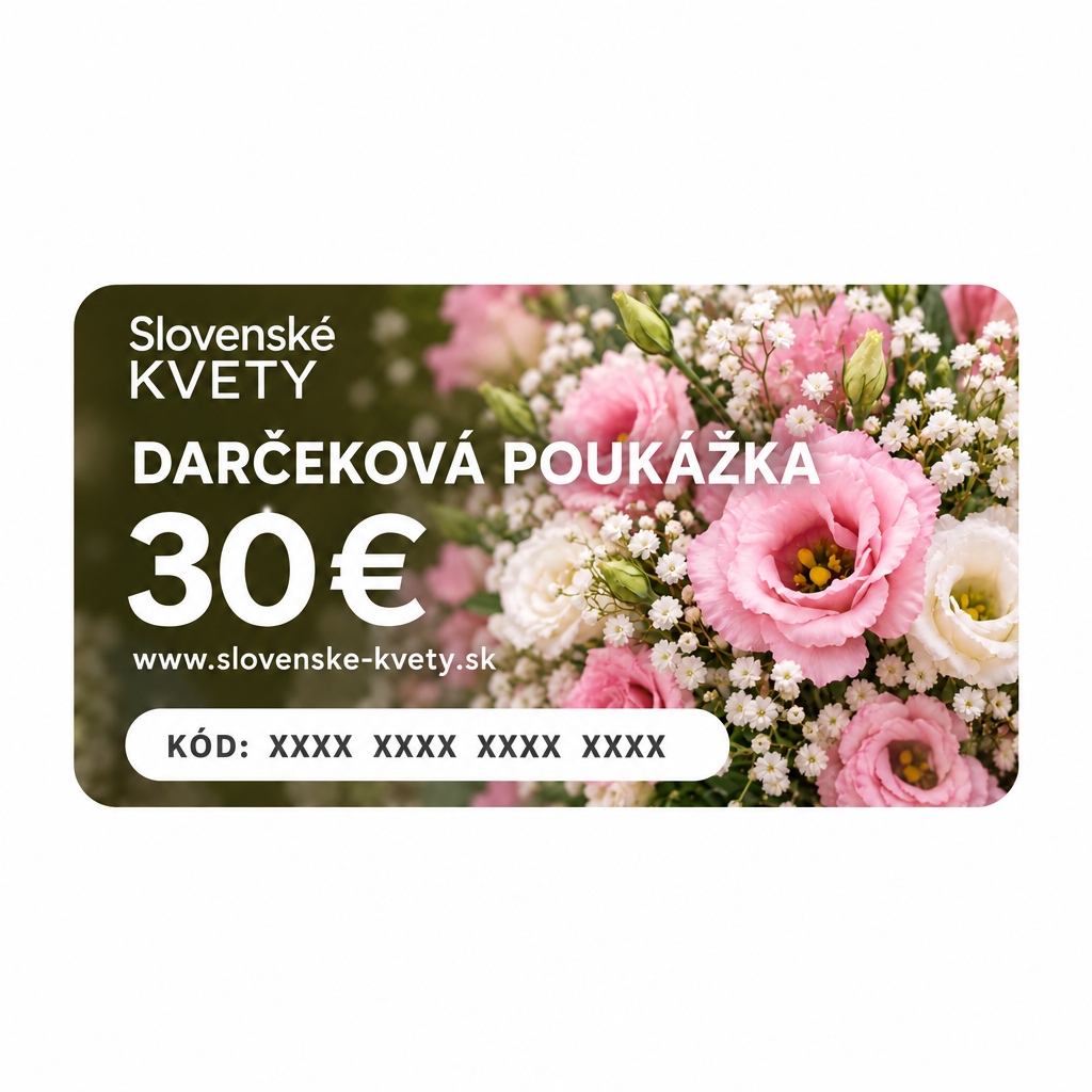 Darčeková poukážka 30€