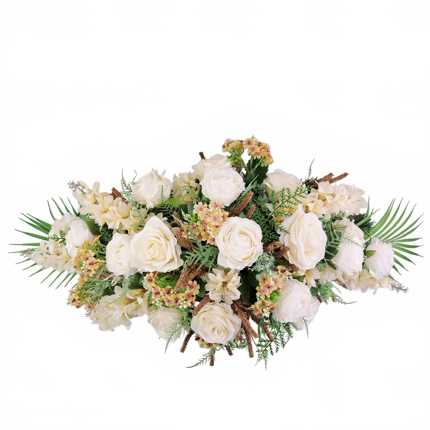 Smútočná kytica 80cm - Ikebana ruže a mattiola