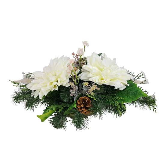 Smútočná kytica Dahlia – Pure White