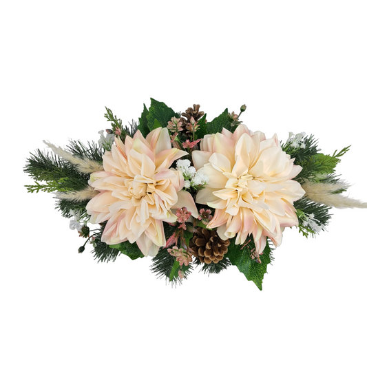 Smútočná kytica Dahlia – Yellow Peach