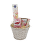 Donáška kvetov - Darčekový kôš - Bloom Blush - slovenske-kvety.sk