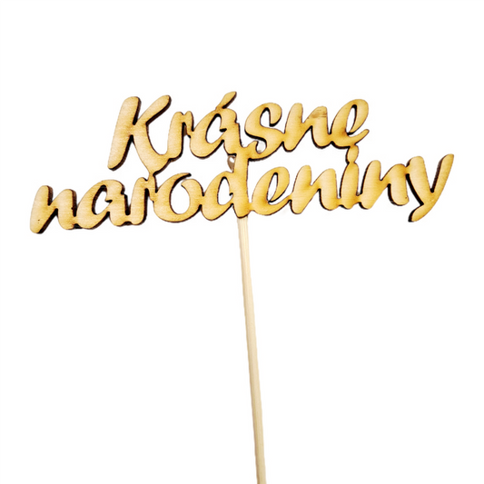 Krásne narodeniny zápich 10cm