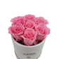 Donáška kvetov - Flowerbox 7 stabilizovaných ruží „Pink Glow“ - slovenske-kvety.sk