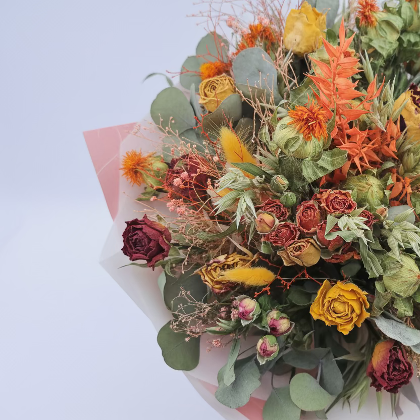 Sušená kytica - pomarančová