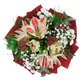 Novinka Farebný amaryllis s eukalyptom