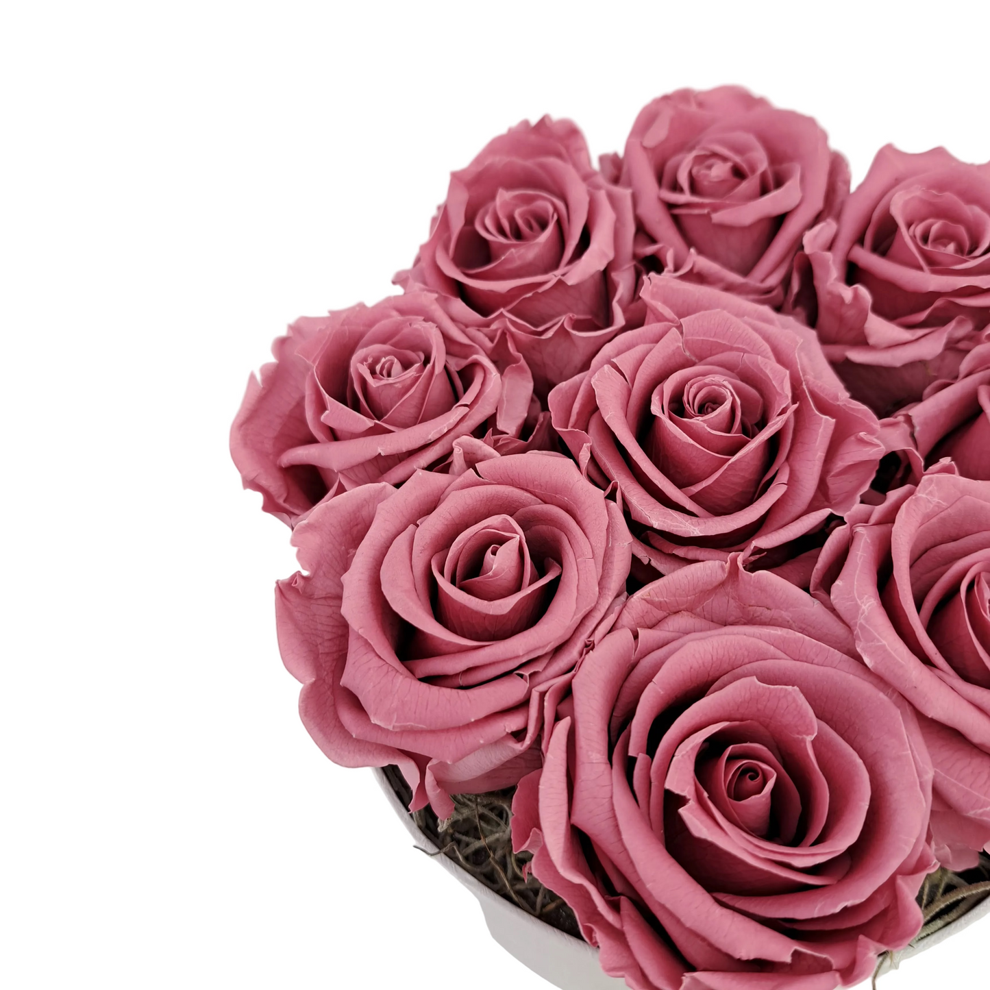 Flowerbox 9 stabilizovaných ruží - ETERNAL Flowers - Cherry pink