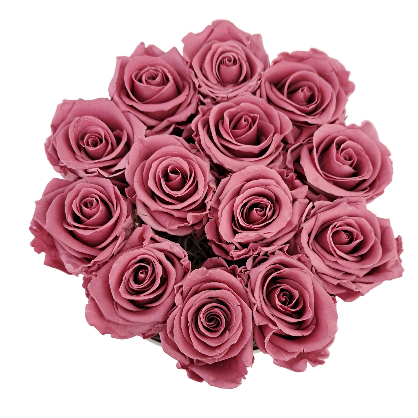 Flowerbox 13 stabilizovaných ruží - ETERNAL Flowers - Cherry pink