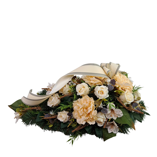 Smútočná kytica kvapka - Veľké pivónie 70cm