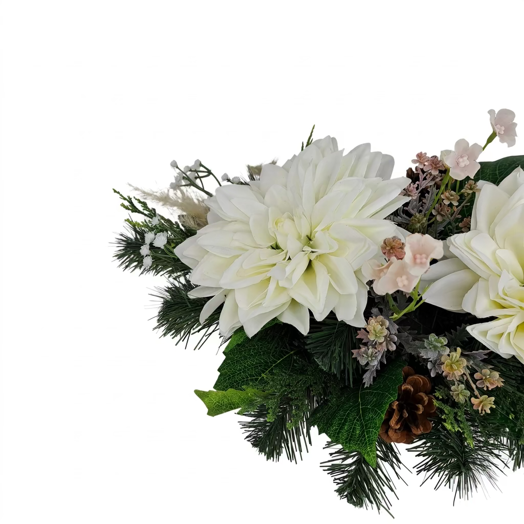 Smútočná kytica Dahlia – Pure White
